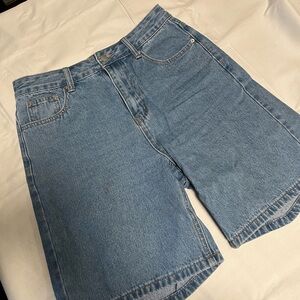 SHEIN Blue Denim Women Shorts